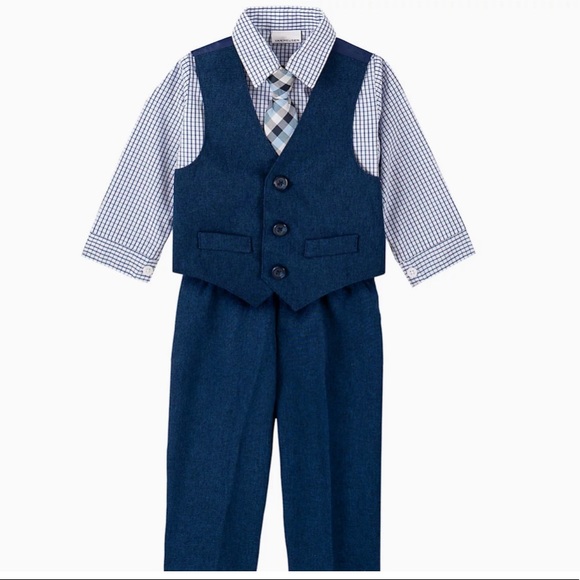 Toddler 2T Van Heusen 4-Piece Poplin Vest Set - Picture 5 of 7
